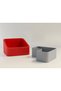 3D Printing Peanut Bowl - Dual Chamber Shell Separator Presentation Bowl - Red Gray - 2