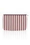 Clutch Stripe Burgundy White 27 X 19 cm - 2