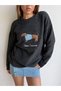 Women's Dog Patterned Knit Sweater - 2
