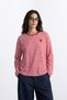 Eazy Unisex Oversize Long Sleeve T-Shirt 100% Cotton Striped Boxy Fit T-Shirt