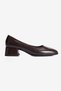 Women's High Heel Shoes Square Toe Thick Heel Margo Brown - 2