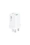 PLB142 GaN 67W High Power Fast Wall Charger, Ultra-Compact Power Delivery Adapter for MacBook, iPhone and Android - White