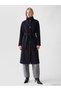 Rmz Gi̇yi̇m Farkiyla Straight Roba Collar Belted Women's Cashmere Coat