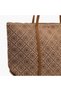 Monogram Print Tote Bag with Zip Closure - 6