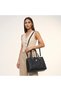 Textured Tote Bag with Wallet - 2