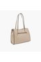 Textured Tote Bag with Zip Closure - 3