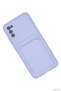 Spt-Gld Newface Galaxy A02S Case Kelvin Silicone with Business Card Holder (195720) - Lilac - 2