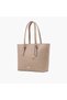 Textured Tote Bag with Charm - 2
