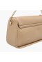 Solid Crossbody Bag with Twist Lock Closure - 6