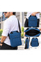 Ecs Navy Blue Men's Shoulder Bag with Adjustable Strap, Daily Use Crossbody Bag, Medium Size