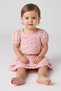 Toddlers Girl 2 Pcs Allover Print Top With Skort Set, Multicolor