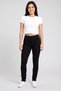 Women Regular Fit Solid Stretchable Jeans, Black - 2