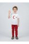 Crescent Moon and Star Short Sleeve White T-Shirt October 29Th Feast - 4