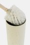 Modern Metal Toilet Bowl Brush With Speckles, White - 3