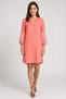 Women Solid Mini Dress, Dark Peach