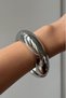 Metal Form Collection Bold Cuff Bracelet - Silver - 2