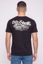 Men Crew Neck Short Sleeve Graphic Print T-Shirt, Navy Blue - 4