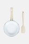 Mini Fry Pan With Spatula, Cream - 2