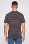 Men Crew Neck Short Sleeve Stripe T-Shirt, Multicolor - 4