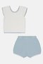 Toddlers Girl Knitted Top And Shorts Set, Multicolor - 2