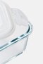 Square Glass Container With Vented Lid, Transparent - 4