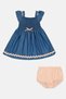 Toddlers Girl 2 Pcs Textured Dress And Underwear Set, Multicolor - 3