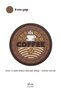 4 Silicone Coasters with Coffee Theme - 4