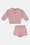 Kids Boy 2 Piece Brand Logo Sweatshirt And Shorts Set, Light Purple - 3