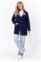 New Season Collar-Jeans-Detail Pique Knitwear Cardigan - 3