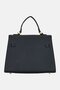 Women Leather Shoulder Bag, Black - 3