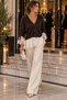 Women's Lace Detailed Buttoned Sleeves Lace-Up Soft Textured Short Knitwear Cardigan - 4