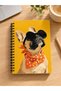 French Bulldog Metal Spiral Oval Corner Notebook Ivory A5 Unlined 100 Sheets
