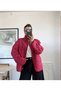 High Collar Fleece Teddy Fleece Cardigan - 5