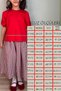 Girl's Cotton Gingham Midi Skirt Short Sleeve Blouse Set - 6