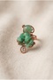 Adjustable Ring with Copper and Natural Stone Detail - 2
