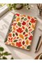 Autumn Metal Spiral Oval Corner Notebook Ivory A5 Unlined 100 Sheets - 2