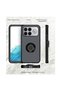 Poco f8 ultra compatible case with ring stand, extra impact protection hard silicone cover - navy blue - 5