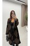 Baklava Patterned Long Casual Cardigan - 3