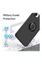 Tecno Spark Go 2 Compatible Case with Ring Stand Extra Impact Protection Hard Silicone Cover - Navy Blue - 2