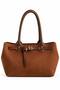 Women's Suede Buckle Detailed Bag