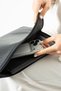 Women's Faux Leather Large Size Clutch Tablet Bag with Removable Wrist Strap - 3