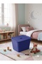 Ultra Large 24 Liter 40X30X30 cm Polypropylene Plastic Organizer with Navy Blue Lid - Toy Box and Storage Basket - 5