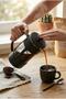 350 ml Borosilicate Glass French Press & Black Modern Coffee and Herbal Tea Brewing Utensil - 3