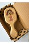 Children's Bamboo Organic Painted Niloya Character Hairbrush, Comb (15cm) - 6