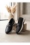 Laceless, Cord-Detail, Orthopedic, Lightweight, Non-Slip Sole, Women's Daily, All-Season Leather Shoes - 2