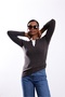 Brown Buttoned Crew Neck Knitwear 5334 - 2