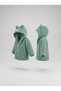 Brown Welsoft Fleece Fabric Hooded Children's Cardigan Coat - 3