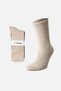 Egyptian Women's Cashmere 2 Pair Socks Black/Beige - 3