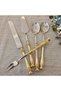 8-Piece Serving Set with Gold Handles - 2