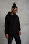 Men's 3 Thread P Cotton U K Hooded K Kangaroo Pocket Sweatshirt Hoodie - Black - 4